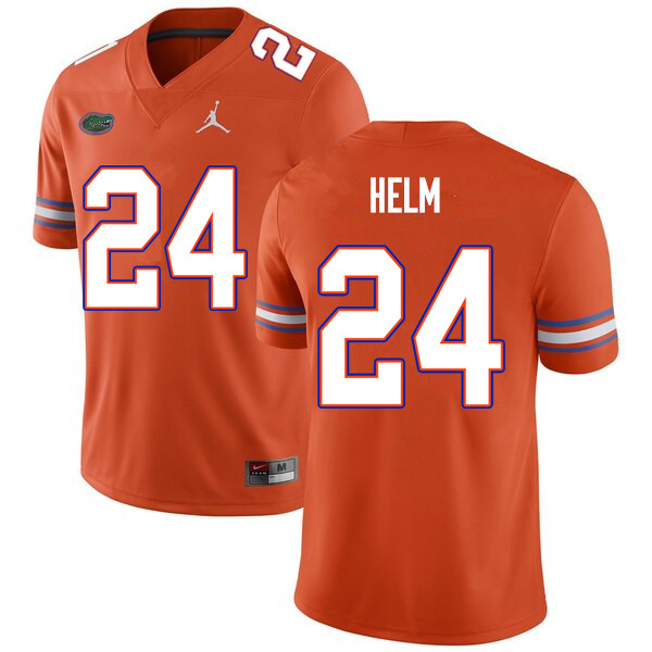 Men #24 Avery Helm Florida Gators College Football Jerseys Sale-Orange